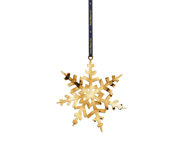 Karen Blixen krystallstjerne forgylt fra Rosendahl