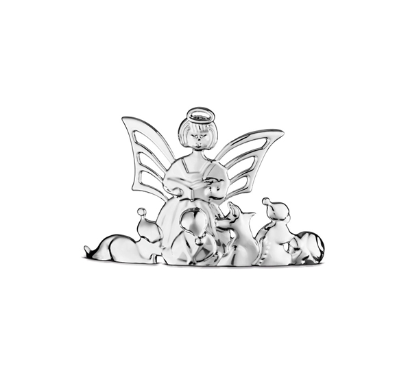 Karen Blixen engel som leser bordpynt forsølvet fra Rosendahl