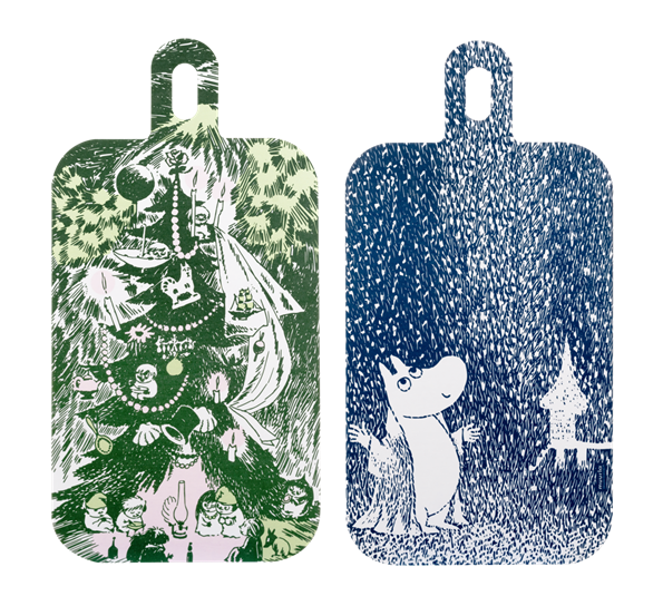 Mummi skjærebrett 23x44 cm Den Første Snøen fra Muurla