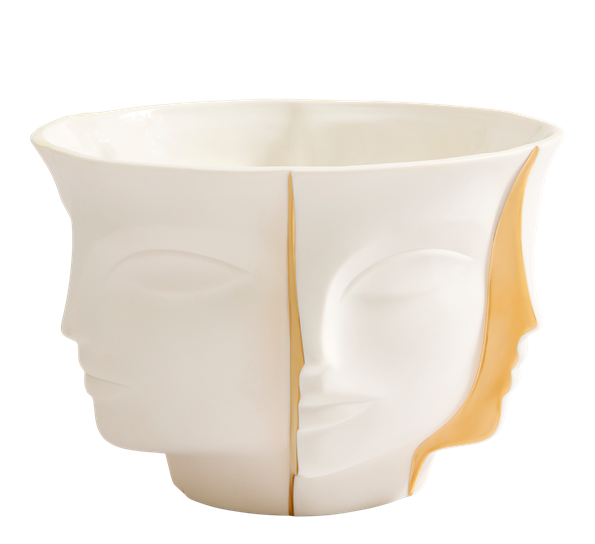 <p>Atlas Muse Split&nbsp;skål hvit gull fra Jonathan Adler</p>
