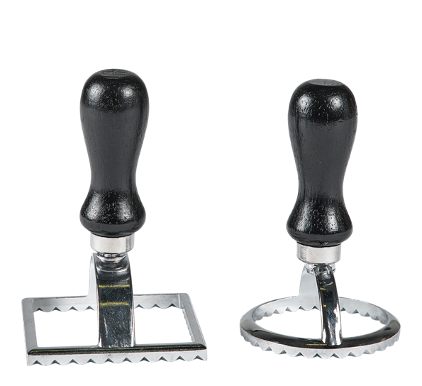 Raviolistempel sort metall zink fra Holm