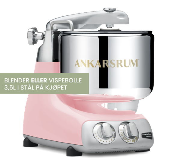 <p>Assistent kjøkkenmaskin 6230 Cloudy Pink fra Ankarsrum</p>