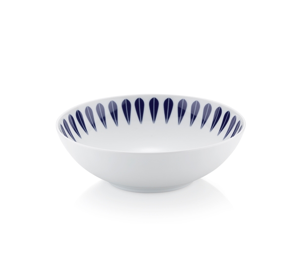 Lotus tallerken dyp 18 cm mørkeblå fra Lucie Kaas