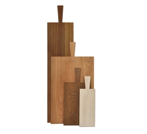 Skjærebrett lite 29x12x1,2 ubehandlet eik fra Raumgestalt