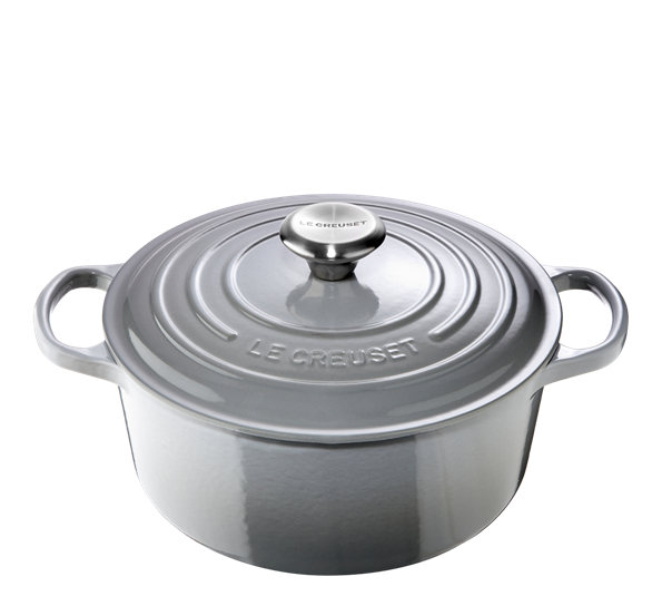 Jerngryte rund 5,3l 26cm mist gray fra Le Creuset