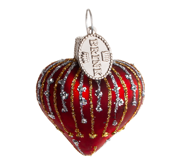 Julekule mum mørkerød 6cm fra Brink Nordic