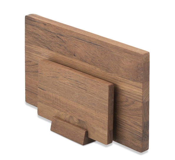 Basic skjærebrettsett m holder teak fra Skagerak