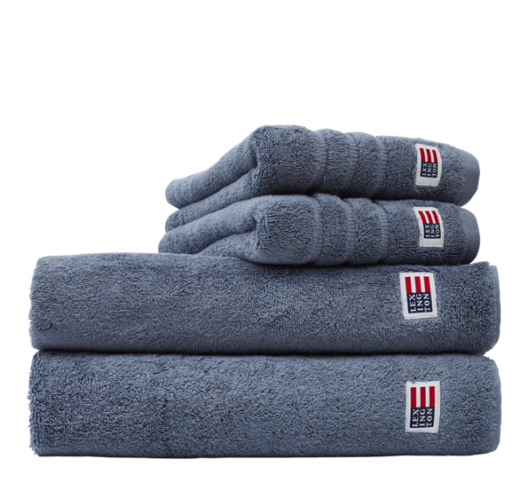 <p>Original håndkle steel blue 30X50 cm Lexington</p>