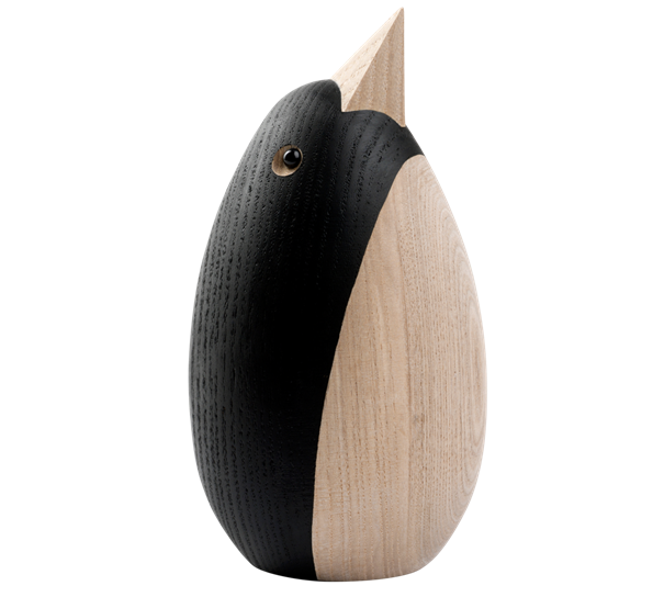 Pingvin sort og ask 11,5 cm fra Novoform