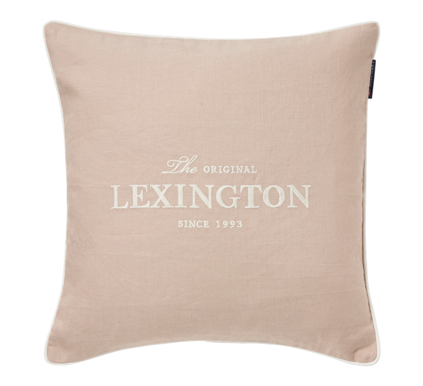 Original Logo putetrekk 50x50 cm beige hvit Lexington