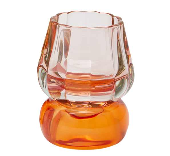 Amleto telysestake dobbel 11 cm lyserosa, fot oransje EDG Enzo de Gasperi