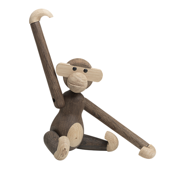 Apekatt liten røkt eik-eik fra Kay Bojesen