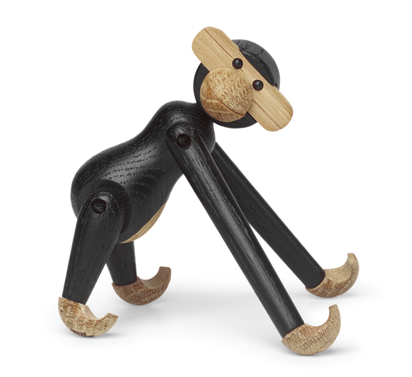 Apekatt mini sort beiset fra Kay Bojesen