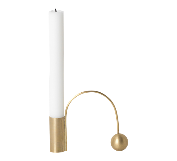 Balance lysestake 9,5 cm messing fra Ferm Living