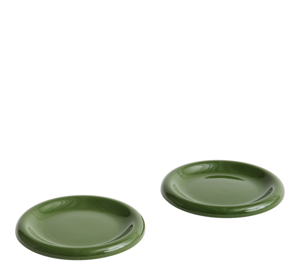 Barro tallerken 2-pk ø18 grønn fra HAY