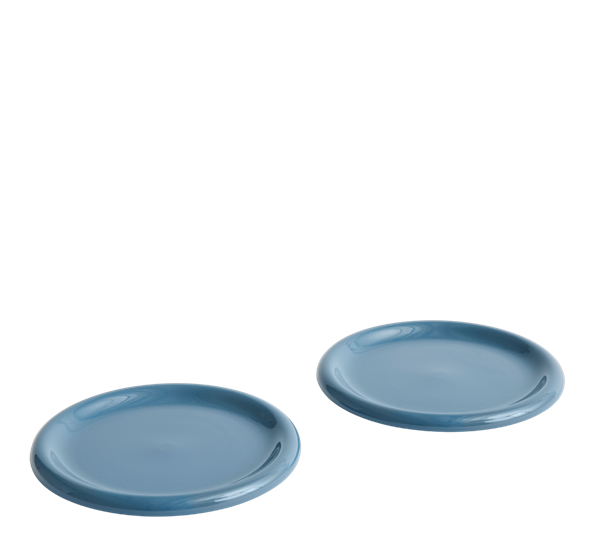 Barro tallerken 2-pk ø24 mørkeblå fra HAY