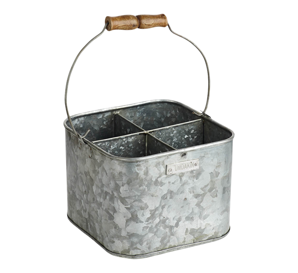 Bøtte firkantet med fire rom fra Humdakin