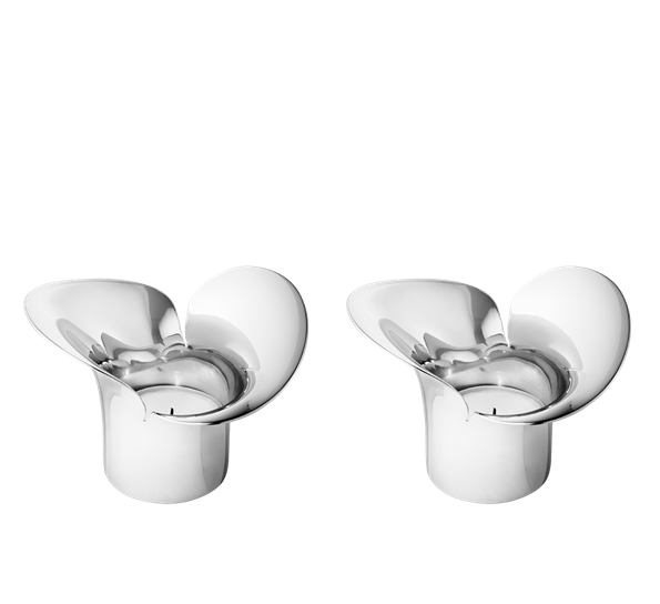 Bloom Botanica telysestake 2pk fra Georg Jensen