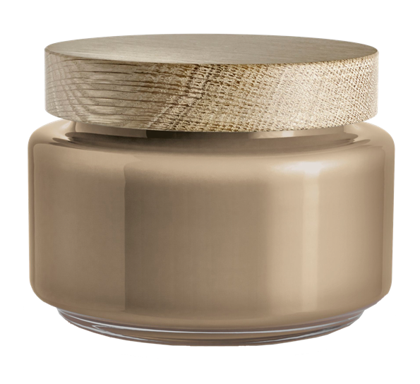 Palet oppbevaringsglass 1,2 liter brun fra Holmegaard