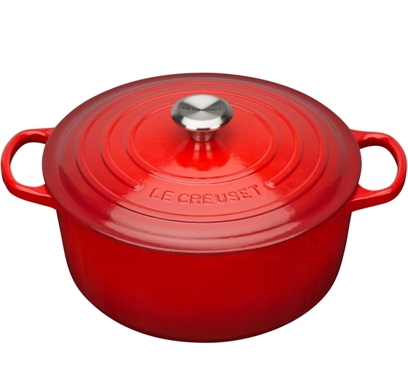 Jerngryte rund 8,4l 30cm rød. fra Le Creuset