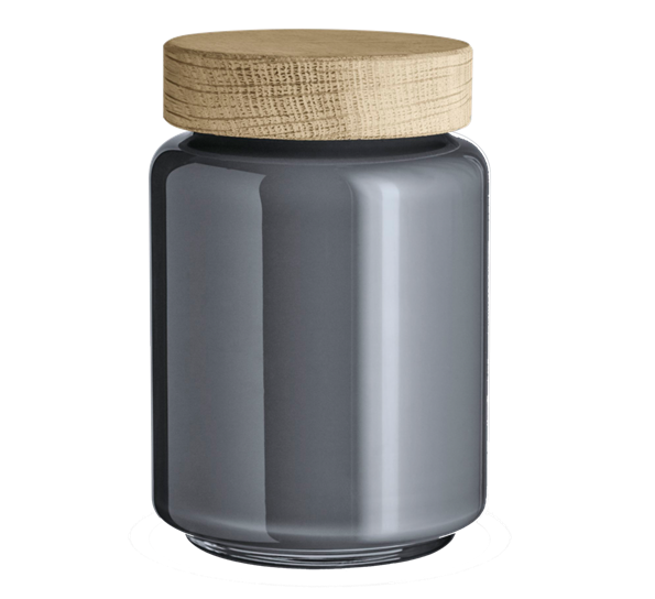 Palet oppbevaringsglass 0,7 liter mørkegrå fra Holmegaard