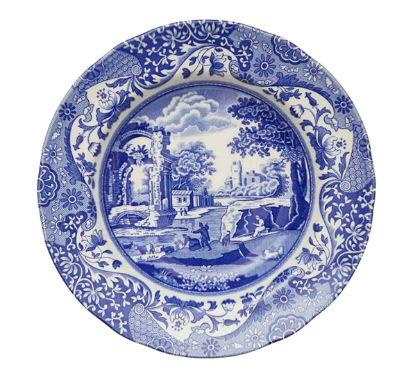 Blue Italian tallerken dyp 23 cm fra Spode