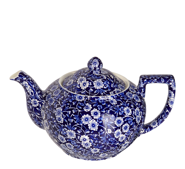 Blue Calico tekanne stor 800 ml  fra Burleigh