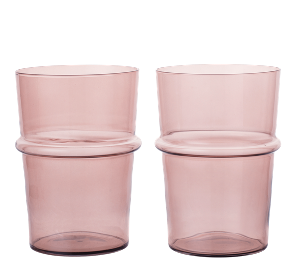 Boya drikkeglass 45 cl 2-pk mauve fra Ferm Living