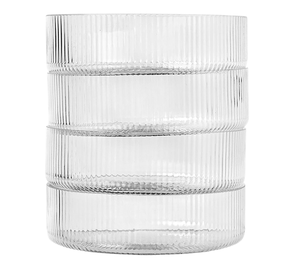 Ripple klar dessertskåler 4-pk ø12,2 cm fra Ferm Living