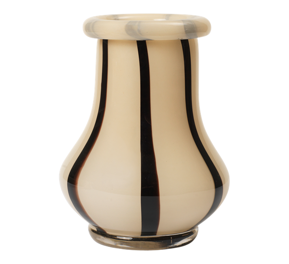 Riban vase 19 cm krem fra Ferm Living