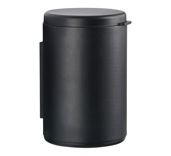 Rim søppelbøtte for vegg 3,3l sort fra Zone
