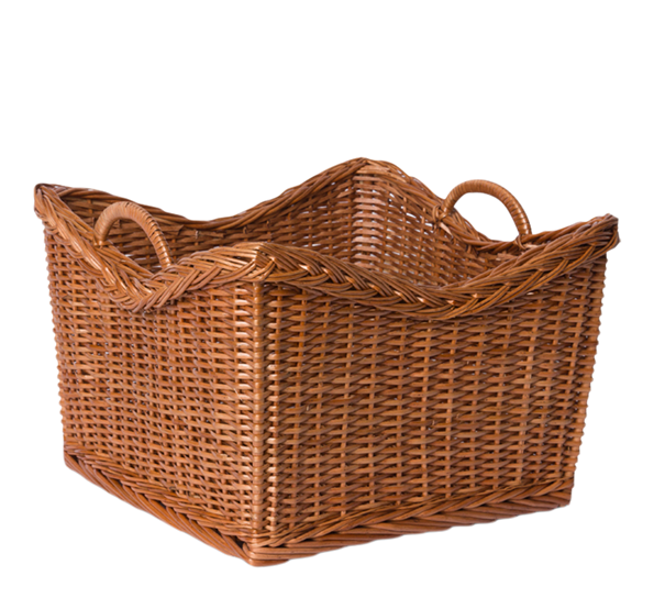 <p>Rottingkurv 36x35 cm brun ByTiMo</p>