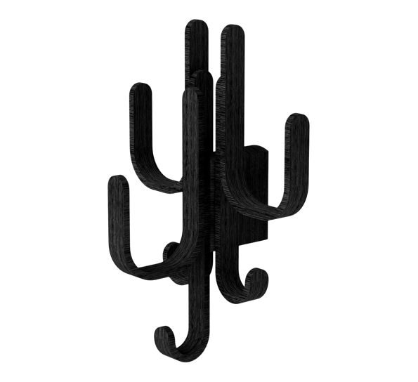Woody Hook stumtjener 3 i 1 sort beiset eik fra Cooee Design