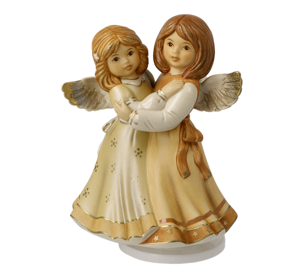 Champagne engel Merry Christmas spilledåse "Oh you merry" 16 cm fra Goebel