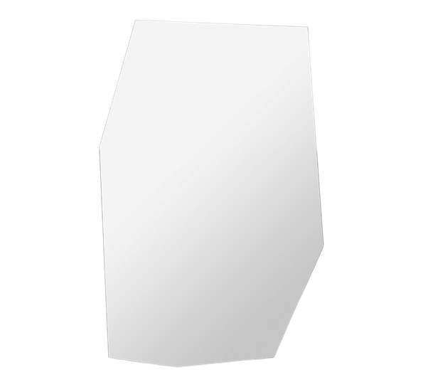 Shard speil 76,5x56,5 cm sort fra Ferm Living