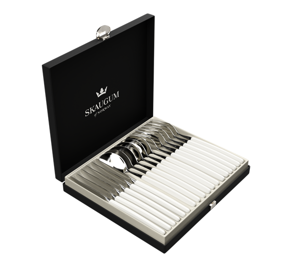 <p>Skaugum Hvit bestikksett 18 deler fra Skaugum Bestikk</p>