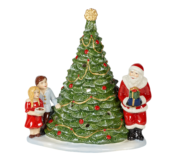 Christmas Toys juletre med julenisse og barn 20x17x23 cm fra Villeroy & Boch