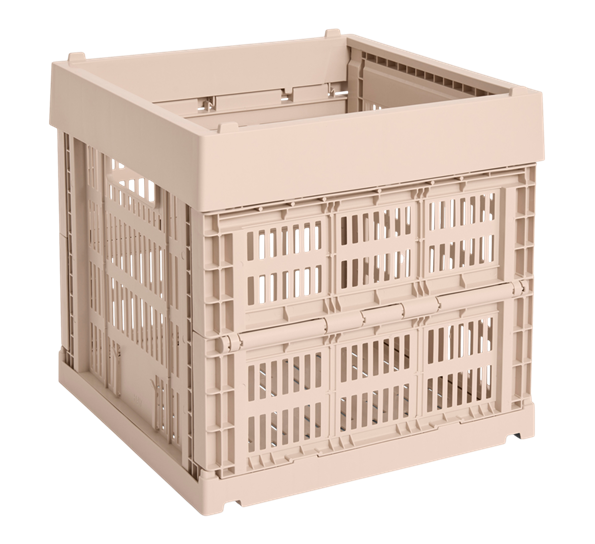 Colour Crate Cube 29,5x29,5x29 cm powder oppbevaringskasse fra HAY