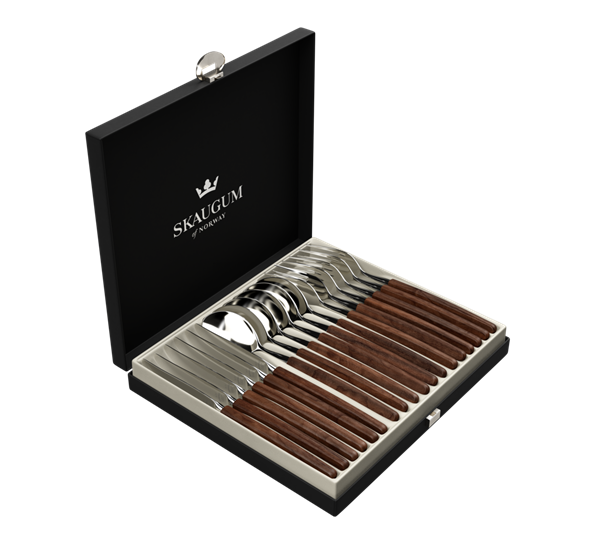 <p>Skaugum Valnøtt bestikksett 18 deler fra Skaugum Bestikk</p>