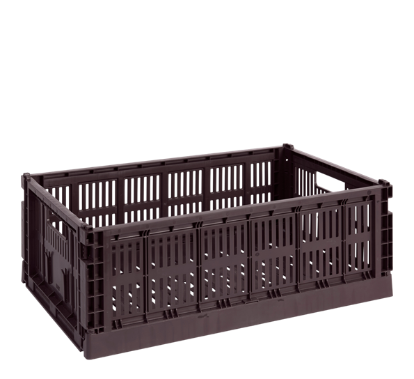 Colour Crate 34,5x53x18,5 cm bordeaux oppbevaringskasse fra HAY