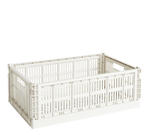 Colour Crate 34,5x53x18,5 cm offwhite oppbevaringskasse fra HAY