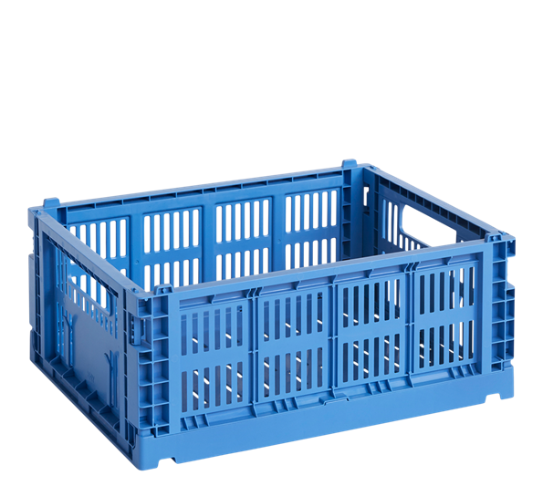 Colour Crate 26,5x34,5x14 cm electric blue oppbevaringskasse fra HAY