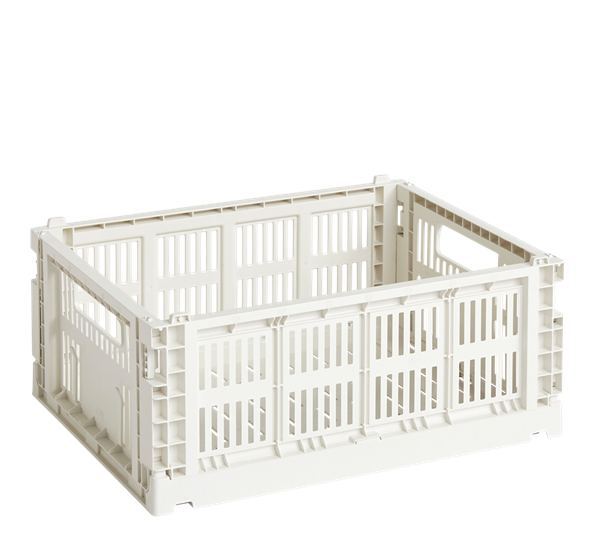 Colour Crate 26,5x34,5x14 cm offwhite oppbevaringskasse fra HAY