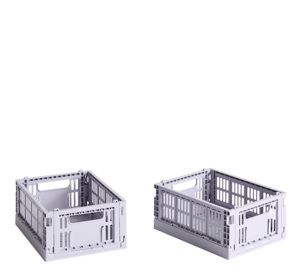 Colour Crate mini 2-pk 13x17x8 cm lavendel oppbevaringskasse fra HAY