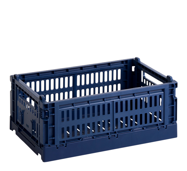 Colour Crate 17x26,5x10,5 cm mørkeblå oppbevaringskasse fra HAY