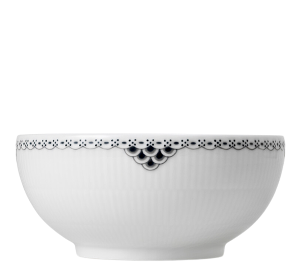 Sort Riflet Blonde skål 110cl fra Royal Copenhagen