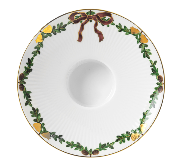 Stjerneriflet Jul lysestake 15,5cm fra Royal Copenhagen