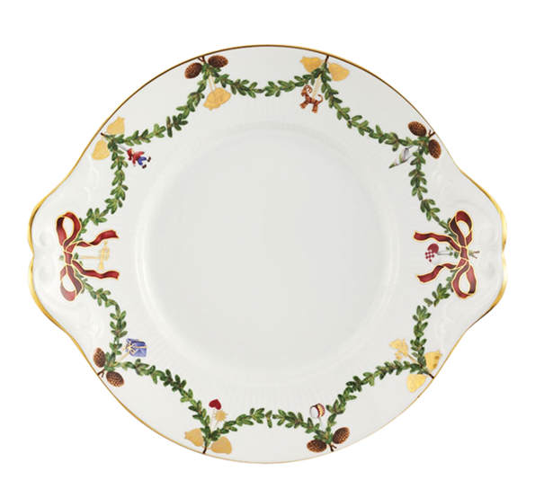 Stjerneriflet Jul fat 27 cm fra Royal Copenhagen