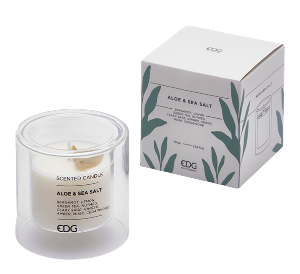 <p>Duftlys silhouette aloe & seasalt h7,5 cm EDG Enzo de Gasperi</p>