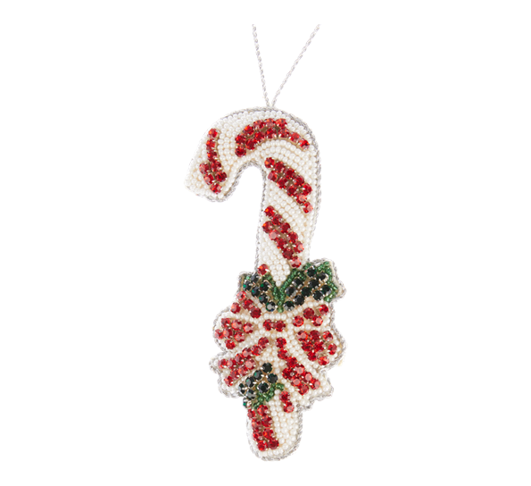 <p>Sukkertøystang med broderinger 12cm hvit rød Tinker Tailor</p>
